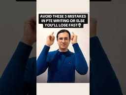 AVOID THESE 3 MISTAKES IN PTE WRITING! #shorts #pte #ptetips #ptewriting #aoneaustralia #trending