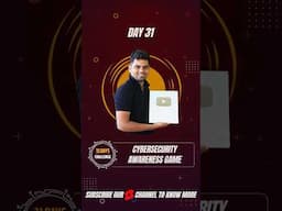 Idea 31 - 🎮 Cybersecurity Awareness Game #cybersecuritytamil #cybervoyage