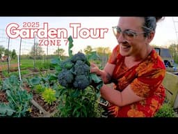 2025 Garden & HARVEST Tour #2: Broccoli Already!