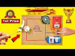 How To Make Emergency Fire Alarm Working Model Science Project | Award Winning Science Project