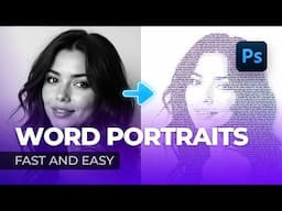 How to Make a Photo out of TEXT in Photoshop