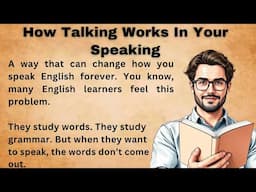 How Talking Works In Your Speaking || Improve Your English || Listen And Practice || Graded Reader