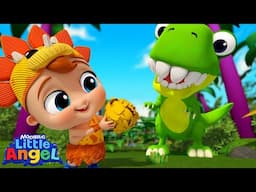 The Dinosaur Song | Little Angel | Moonbug Kids - Learning Song Loops | Kids Songs | Sing a Long
