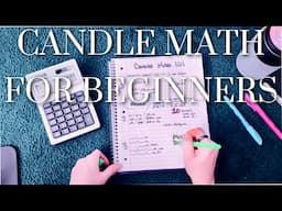 How to calculate how much fragrance oil to put in your candles || EASIEST CANDLE MATH