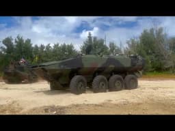 How U.S. Marine Corps Is Modernizing Amphibious Warfare from old tracked AAV to modern wheeled ACV