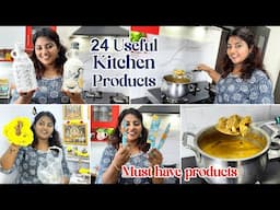 24 Useful MUST HAVE Kitchen Tools & Gadgets | Tasty Mutton Gravy Recipe | Karthikha Channel Kitchen