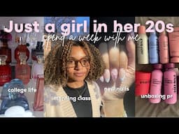 Just a girl in her 20s | college life, nail appointment, shopping, and pr package haul