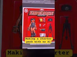 How I made a custom starter pack WITHOUT AI. #shortsvideo #starterpack #humanart