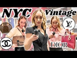 INSIDE the most *INCREDIBLE* VINTAGE LUXURY shops in NYC 😱 (My best finds ever!)