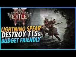 Lightning Spear Amazon Melts T15 Maps EASILY! Best Amazon Budget Build - Path of Exile 2 Guide