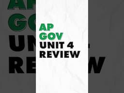 ONE MINUTE Review #apgov Unit 4