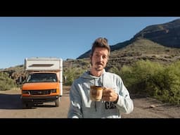 Sleeping on the side of the Road with SMOKING BRAKES in Globe Arizona