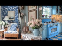 Step Into Vintage Rustic Elegance: Discover How Timeless Soft Blue Hues Can Transform Your Home🦋