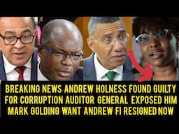 Breaking News Andrew Holness Finally Found Guilty Attacking The Auditor General After CHR Report....
