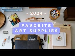 My favorite art supplies I used in 2024 | studio & en plein air painting