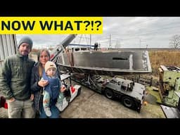 ⛵️Our boat is UNFINISHED... but we had to take it out of the boatyard  Ep.357