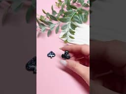 Серьги с карточной мастью #творчество #лепкаизполимернойглины #diy #вайлбериз #handmade