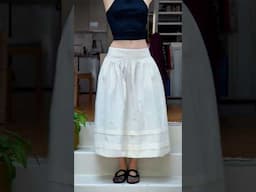Sewing a Sandy Liang inspired drop waist skirt