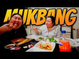 Sushi Mukbang + Raw Shrimp Seafood + Balut + Clams + Quail Grilled 먹방 Eating Show w/ Michelle! ❤️