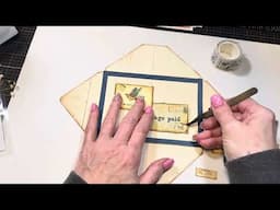 #theenvelopeproject25: dried flower embellished envelope