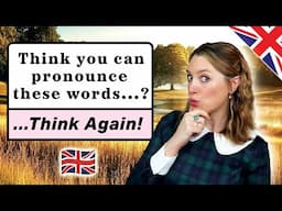 Pronunciation for daily English words! 🌹 | British English 🇬🇧 | Modern R.P 🌹