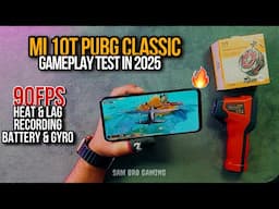 Mi 10t PUBG Classic Gameplay Test 2025 | 90fps | Battery Drain | Recording | Electro Sam