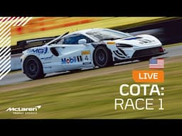 LIVE I Race 1 I COTA I McLaren Trophy America 2025
