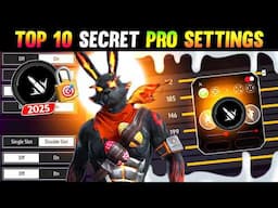 Top 10 Headshot Settings + Sensitivity + Fire Button 2025 ⚙️🔓 || Auto Headshot Setting || Free Fire