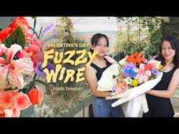 EASY DIY BOUQUET MADE OF FUZZY WIRES 🪻💐 | Orchid, Tulip, Stargazer, & more | Villamor Twins