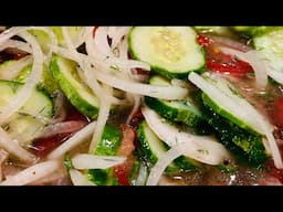 Fresh Cucumber Tomato Onion Salad