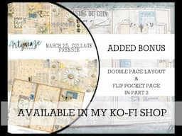 MARCH 25 COLLAGE FREEBIE Added BONUS  this Month & mini project