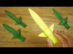 How to Make Knife From Coconut Leaf | Coconut Leaf Crafts Ideas | Crafts With Real Leaves