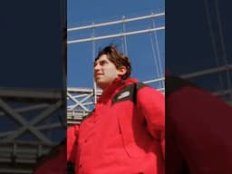 Shawn Raboutou looks for things to climb with the Mountain Jacket.