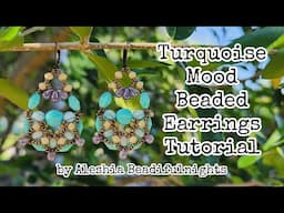 Turquoise Mood Beaded Earrings Tutorial
