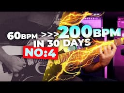 30 Days Guitar Picking Speed Burst Program Exercise 4 (STRING SKIPPING!!!)
