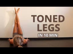 10 MIN. TONED LEGS WORKOUT to Slim Your Inner Thighs (Lose Fat At Home)