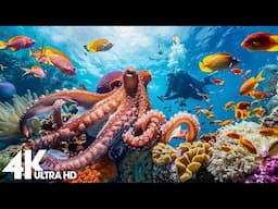 AMAZING Underwater Wonders 4K🐟Rare & Colorful Sea Life Video🐠Peaceful Relaxation Music for Sleep