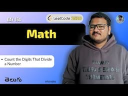 Leetcode 2520: Count Digits That Divide a Number in Telugu | Python DSA | srkcodes