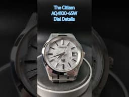 Dial detail of The Citizen AQ4100-65W #citizenwatches