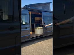Lilly! A LWB Crafter conversion with poptop and hidden belted seat #vanlife #travel