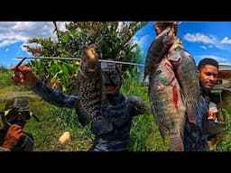 BEFORE EASTER WE EXPLORE THE BLUE HOLE WERE ALOT OF CROCODILE 🐊 LIVES CORN N TILAPIA