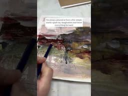 Making Marks in Wet Paint #mixedmedia