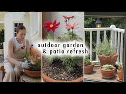 home vlog *outdoor garden & patio refresh*