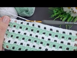 Easy Crochet Knitting Pattern Pattern💐#crochet #knittig #handmade #diy #flower #keşfet
