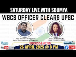 Saturday Live With Soumya Episode No 116 With Zojila Dolkar Bhutia, Rank 765 UPSC 2024