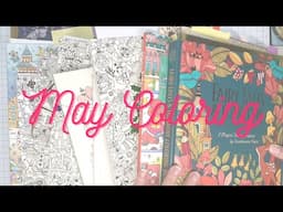 May Coloring Wrap Up | Johanna Basford | Eriy | Emelie Oberg | Maria Trolle | Polychromos | Prismas