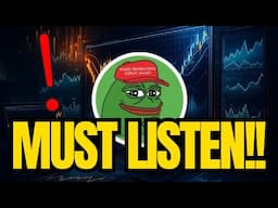 PEPE COIN ALL HOLDERS NEED TO UNDERSTAND THIS NOW, HERE IS WHY !! | PEPE COIN PRICE PREDICTION‼️