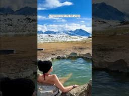 It’s not a resort. It’s better. 🔥❄️ #hotspring #california #bucketlist
