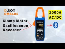 AC DC Clamp Meter review with Oscilloscope for Troubleshooting, OWON CMS101