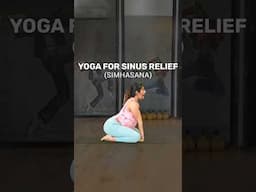Yoga For Sinusitis | Simhasana | Yoga To Relieve Sinus | #shorts #YogaForSinusRelief